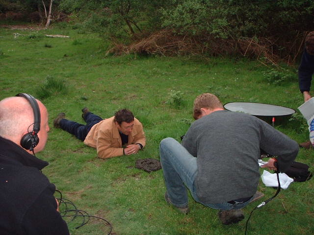 Alan Titchmarsh with the dung beetles