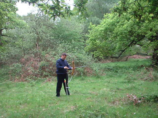 Alan Titchmarsh with Bow and Arrow