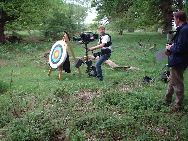 Ashley and the Steadicam with Chris